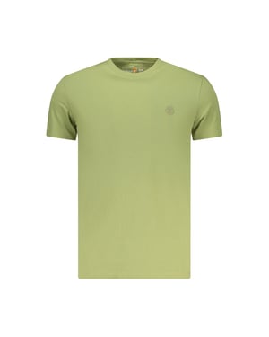 Camiseta de algodón verde para hombre Timberland