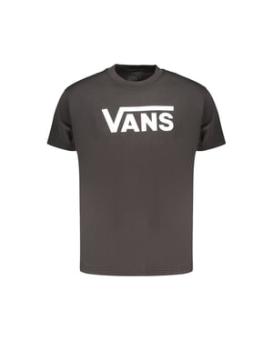 Camiseta de hombre de algodón negra Vans