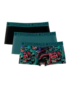 Chicamala Braguitas Bóxer para Mujer - Pack de 3 - Ropa Interior para Mujer