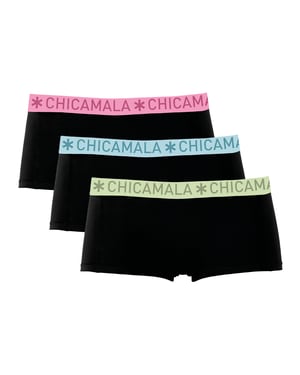 Chicamala Braguitas Bóxer para Mujer - Pack de 3 - Ropa Interior para Mujer