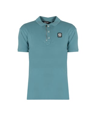 Diesel Polo azul con cierre de cremallera T-Harry