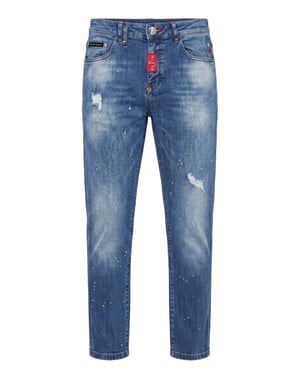 Vaqueros De Corte Slim Basic