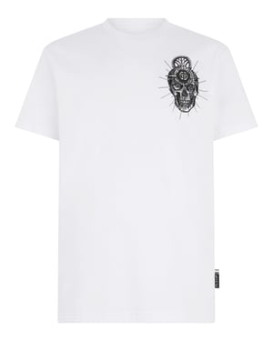 Camiseta De Cuello Redondo Y Manga Corta Skull