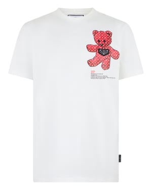 Camiseta De Cuello Redondo Y Manga Corta Teddy
