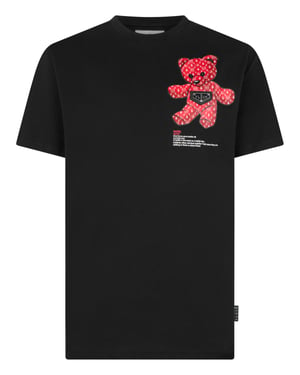 Camiseta De Cuello Redondo Y Manga Corta Teddy