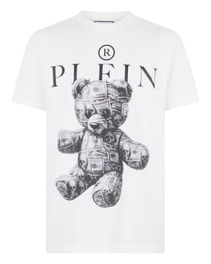 Camiseta De Cuello Redondo Y Manga Corta Skull