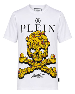 Camiseta De Cuello Redondo Y Manga Corta Skull