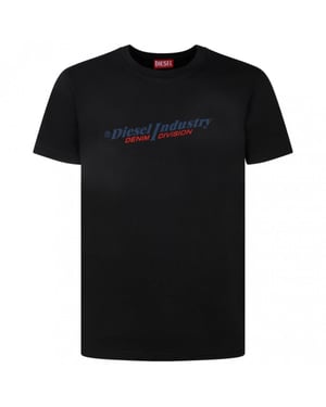 Camiseta negra con logo de Diesel Industry Denim Division