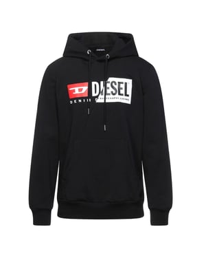 Diesel S-Girk-Hood-Cuty sudadera con capucha negra