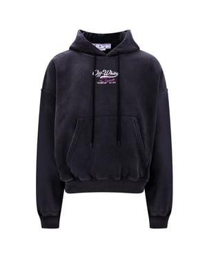 Off-White Wave Off Boxy sudadera con capucha negra