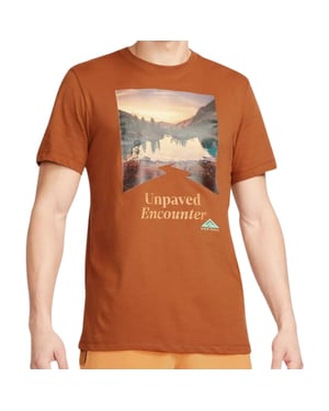 Nike Mountail Trail Logo camiseta marron