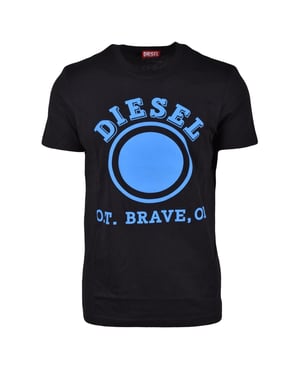 Diesel camiseta negra con logo de puntos