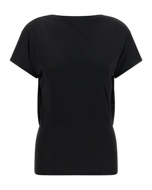Camiseta de Viscosa Negra Jacquemus
