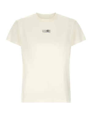 Camiseta de algodón blanca MM6 Maison Margiela