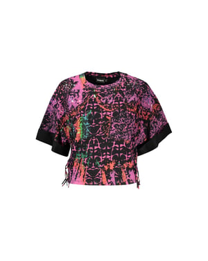 Camiseta de algodón para mujer Desigual Viola
