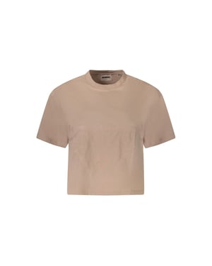 Camiseta de algodón rosa para mujer de Guess Jeans