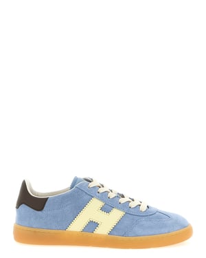 Zapatillas Hogan de piel de ternera azul