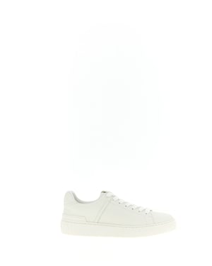 Zapatillas de Cuero de Ternera Blancas Balmain