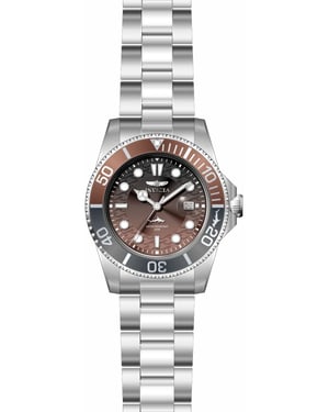Invicta Pro Diver 50900 Reloj de hombre - Movimiento de cuarzo - Acero inoxidable con esfera marrón - 42 mm