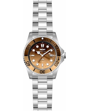 Invicta Pro Diver 50901 Reloj de hombre - Movimiento de cuarzo - Acero inoxidable con esfera marrón - 42 mm