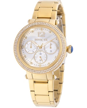 Invicta Bolt 50396 Reloj de mujer - Movimiento de cuarzo - Acero inoxidable con esfera blanca - 37 mm