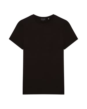 Camiseta Negra Ajustada Estampada De Ted Baker