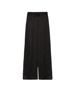 Pantalón Deportivo Negro De Pierna Ancha Satinado Umaibo De Ted Baker