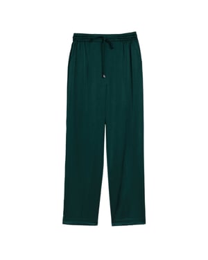 Pantalones Deportivos Ajustados De Satén Ted Baker Natori En Color Verde