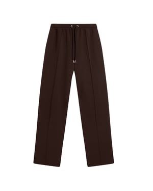 Pantalón Deportivo Ted Baker Nowelll Cupro Con Bajo Dividido, Color Marrón Oscuro