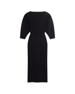 Vestido Largo De Punto Acanalado Esculpido Vanitha De Ted Baker