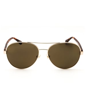 Gafas De Sol Kate Spade Averie Doradas Con Detalles En Marrón