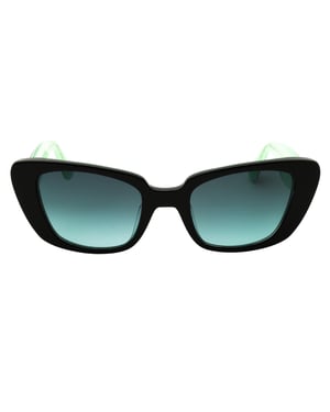 Gafas De Sol Kate Spade Fabia/s 07zj Ib Negro Verde/gris Verde Para Mujer