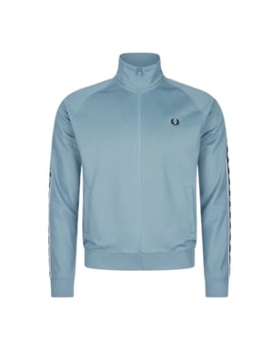Chaqueta Deportiva Fred Perry Contrast Tape Color Azul Ceniza