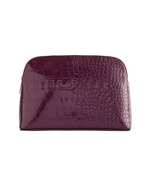 Neceser De Maquillaje Ted Baker Crocala Imitación Cocodrilo Color Granate