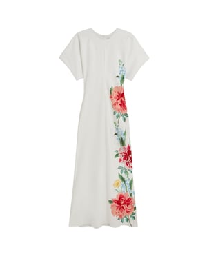 Vestido Largo Blanco De Columna Dodia De Ted Baker