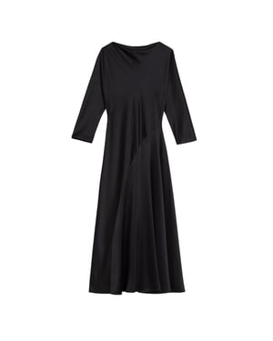 Vestido Midi Negro Con Detalle De Costura Curva Avelli De Ted Baker