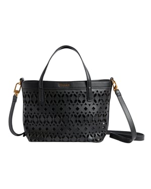 Bolso De Compras Pequeño Negro Con Corte Láser Lissann De Ted Baker