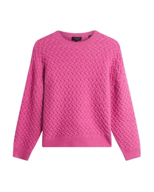 Jersey Rosa De Corte Relajado Con Trenzas Horizontales Morlea De Ted Baker
