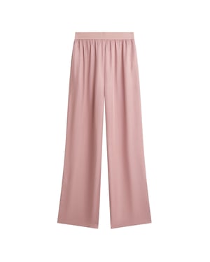 Pantalón De Pierna Ancha Ted Baker Vinca Cupro Color Rosa Empolvado