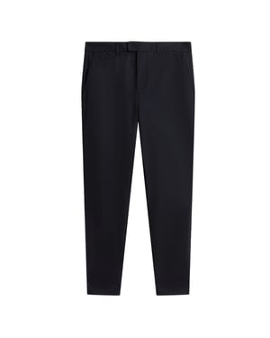 Pantalones Ajustados De Pata De Gallo Azul Marino De Ted Baker Brunit