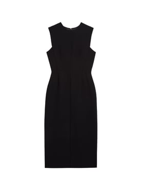Vestido Midi Negro A Medida De Ted Baker Manabdl