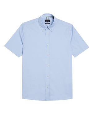 Camisa Oxford Azul Claro Ted Baker Aldgte Regular Premium
