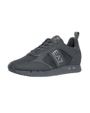 EA7 Zapatillas Deportivas De Malla Con Logotipo Deportivo, Gris