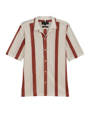Camisa Extragrande Color Topo Con Rayas De Ganchillo Niks De Ted Baker