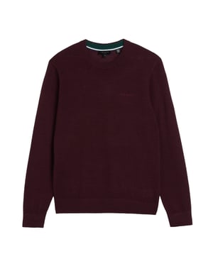 Jersey De Cuello Redondo Color Granate De La Marca Ted Baker Liblo Merino