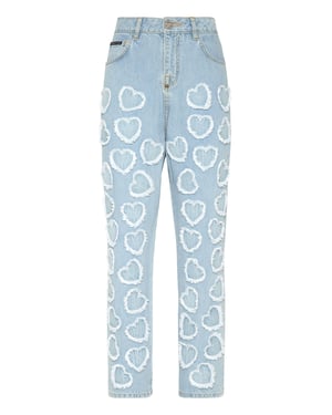 Pantalones Vaqueros De Corte Holgado Heart