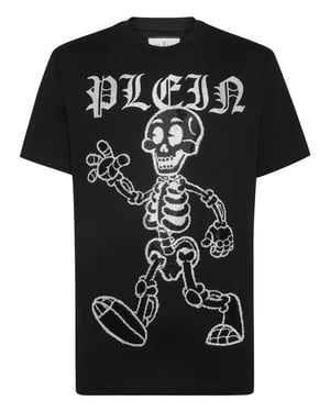 Camiseta De Cuello Redondo Skeleton