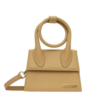 Bolso Jacquemus Le Chiquito Noeud Camel Beige