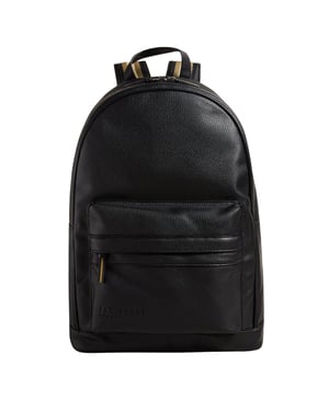 Mochila Negra Ted Baker Kaileb De Piel Sintética Con Correas
