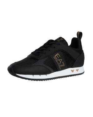 EA7 Zapatillas Deportivas Con Logotipo De Malla De Carbono, Negro